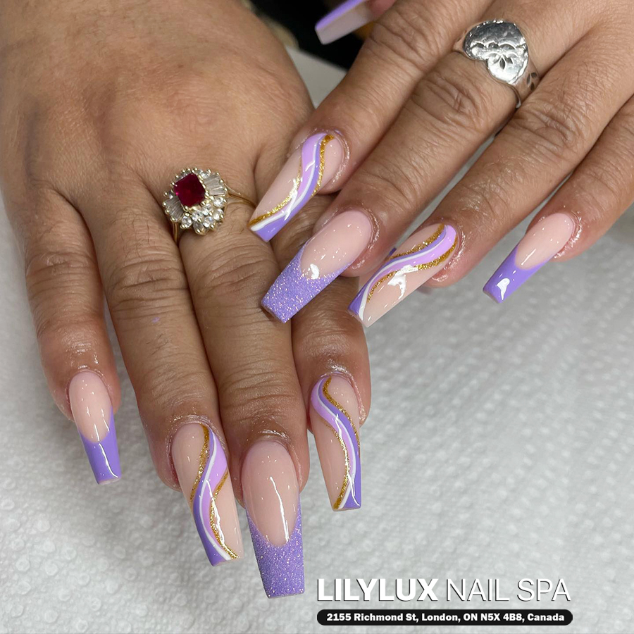 Nail art design at Organic Nails Orleans