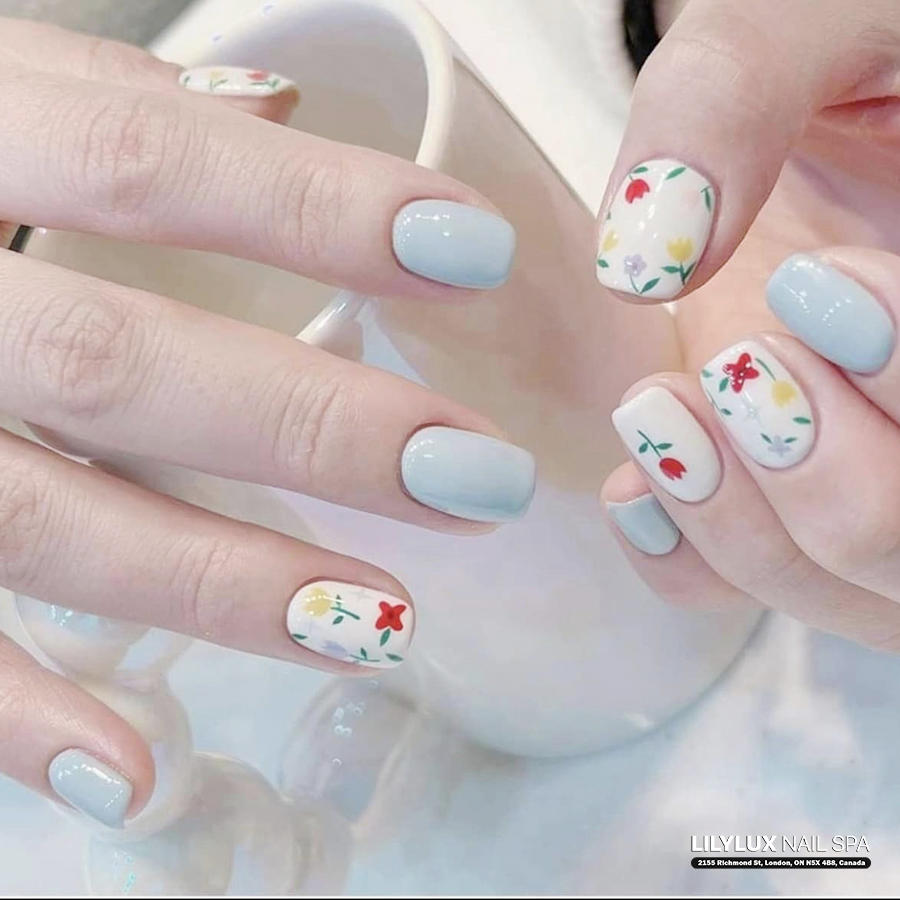Nail art design at Organic Nails Orleans