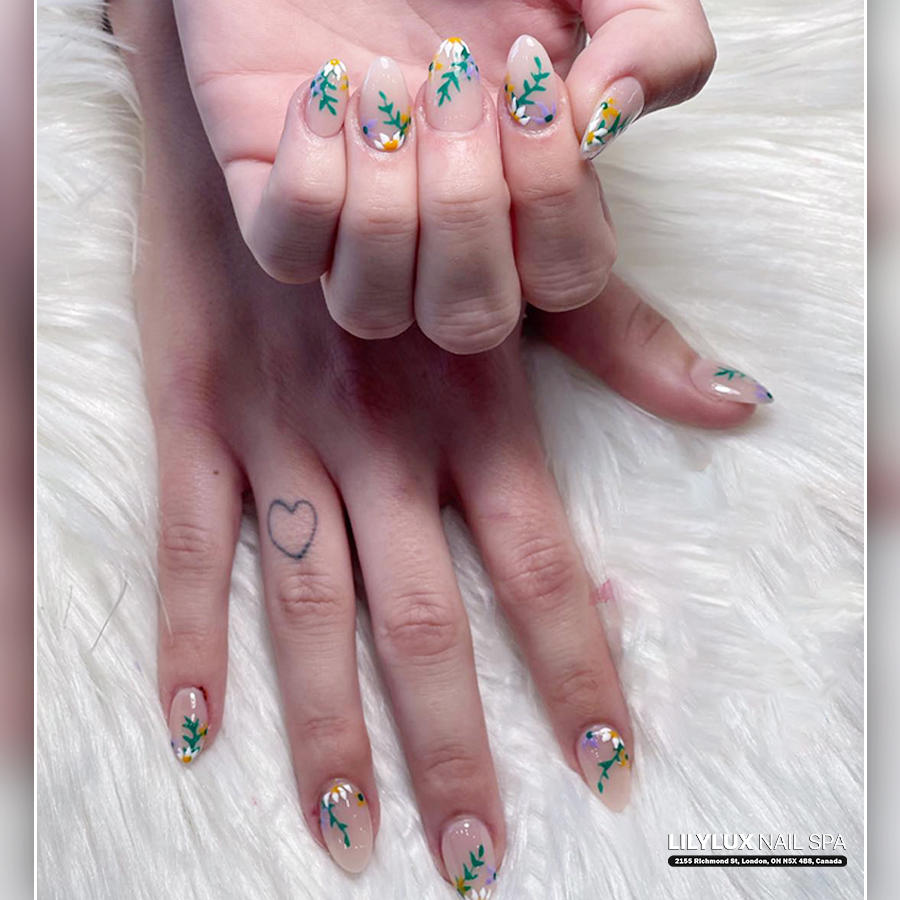 Nail art design at Organic Nails Orleans