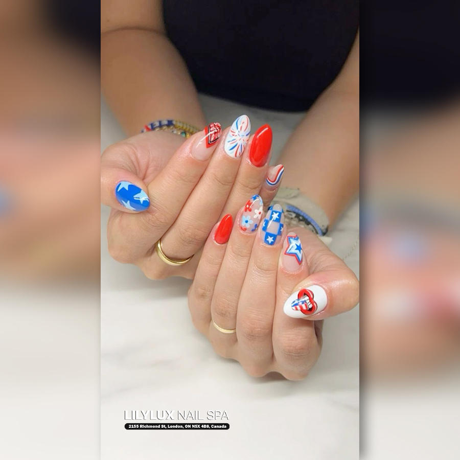 Nail art design at Organic Nails Orleans