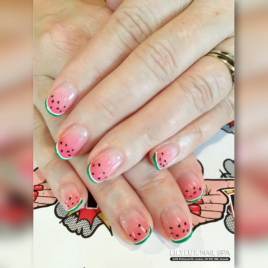 Nail art design at Organic Nails Orleans