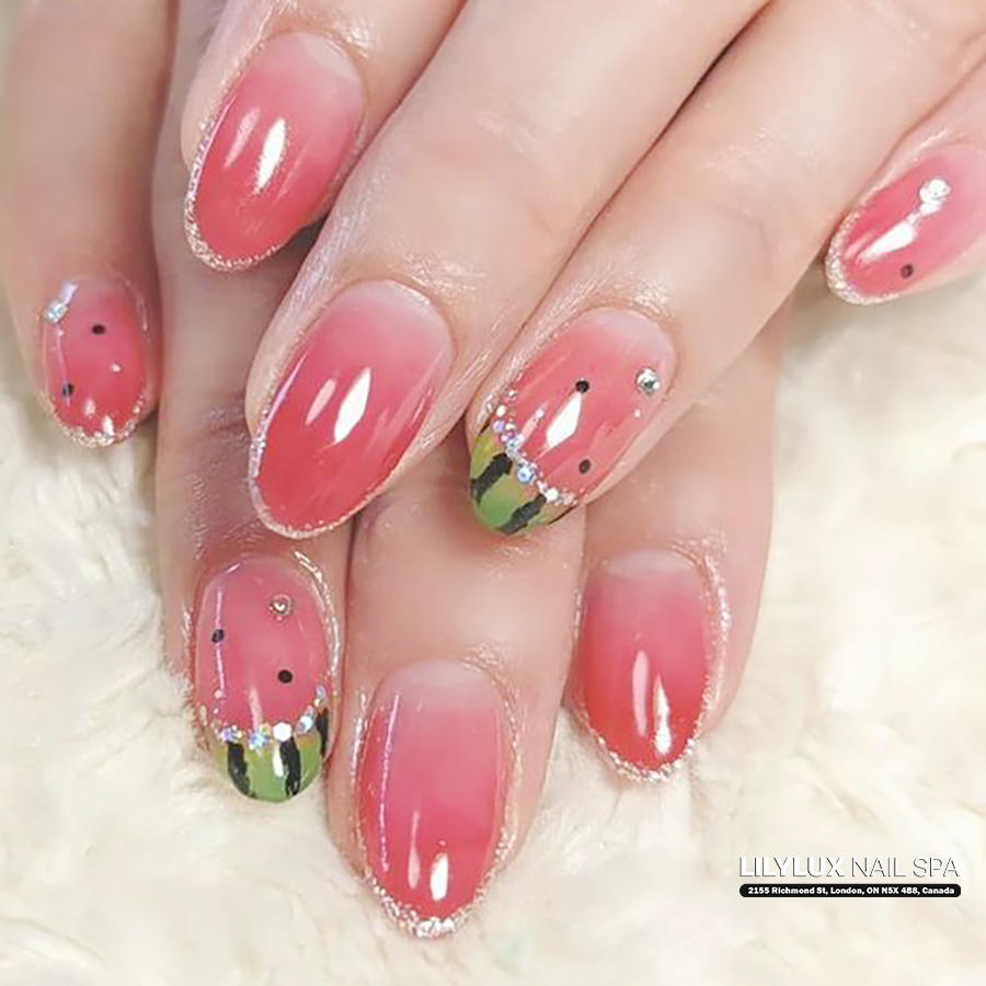 Nail art design at Organic Nails Orleans