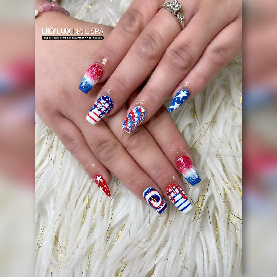 Nail art design at Organic Nails Orleans