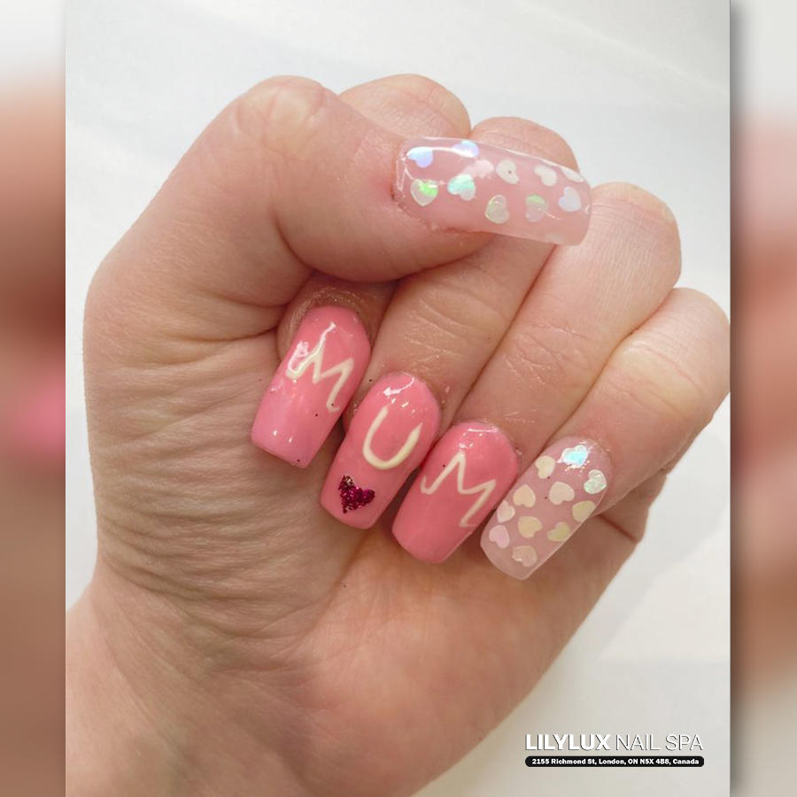 Nail art design at Organic Nails Orleans