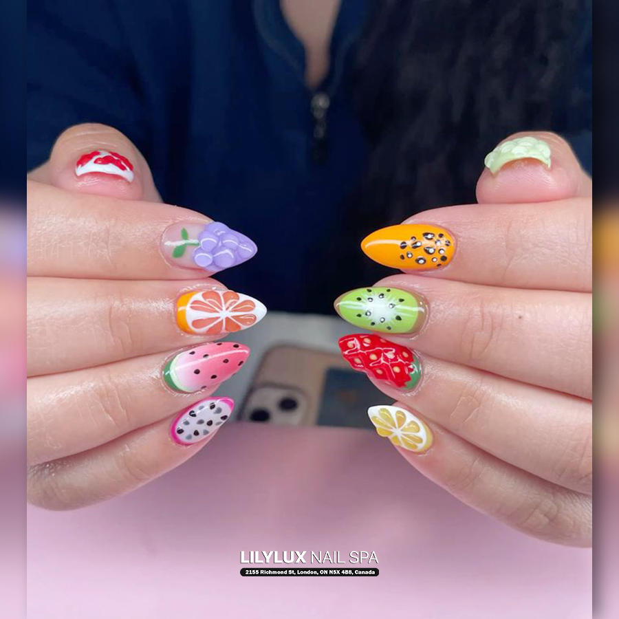 Nail art design at Organic Nails Orleans