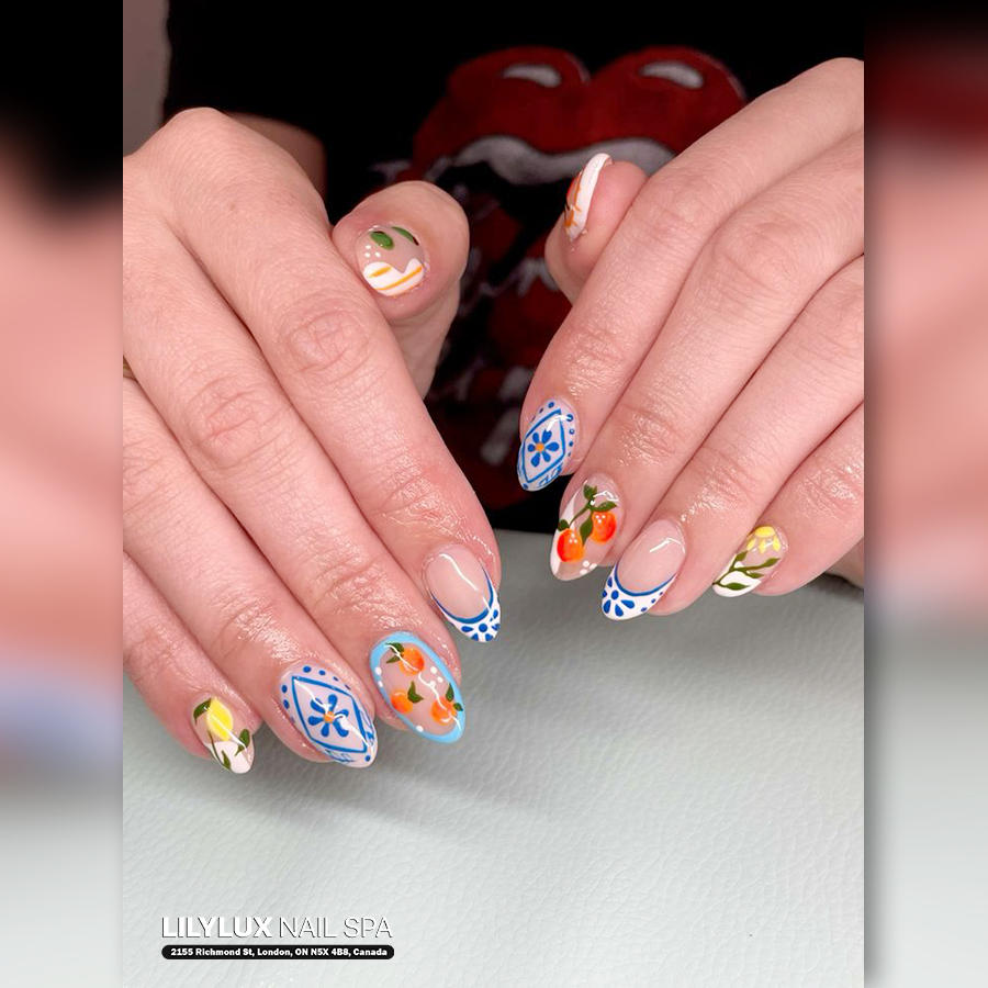 Nail art design at Organic Nails Orleans