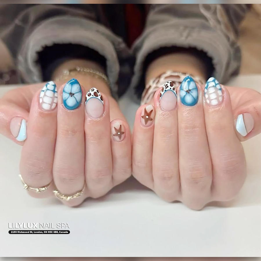 Nail art design at Organic Nails Orleans