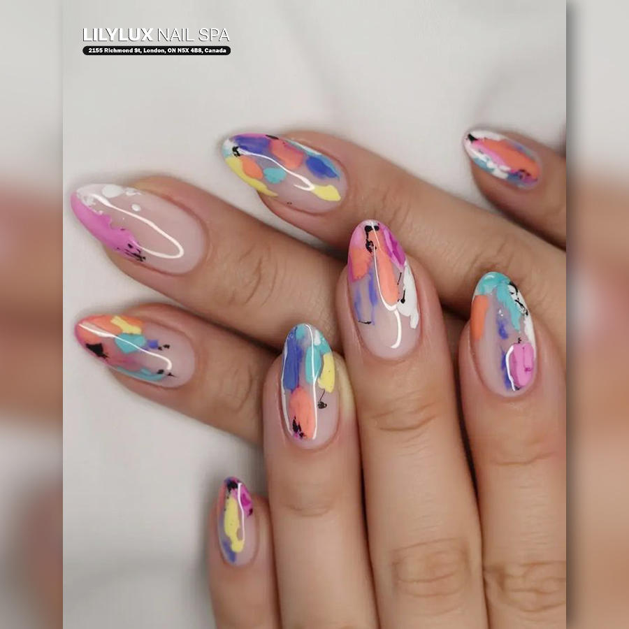 Nail art design at Organic Nails Orleans