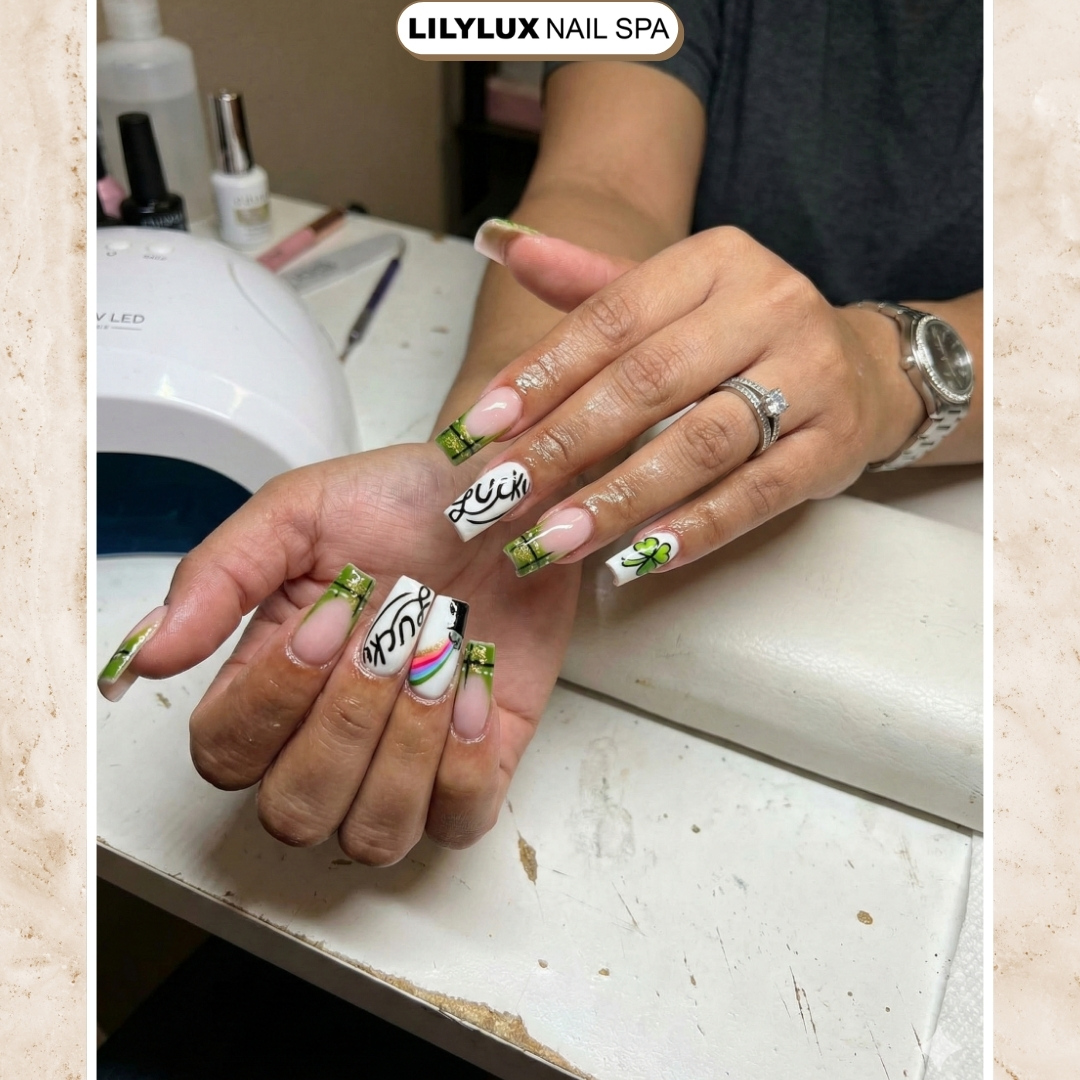 Nail art design at Organic Nails Orleans