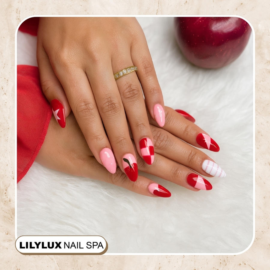 Nail art design at Organic Nails Orleans