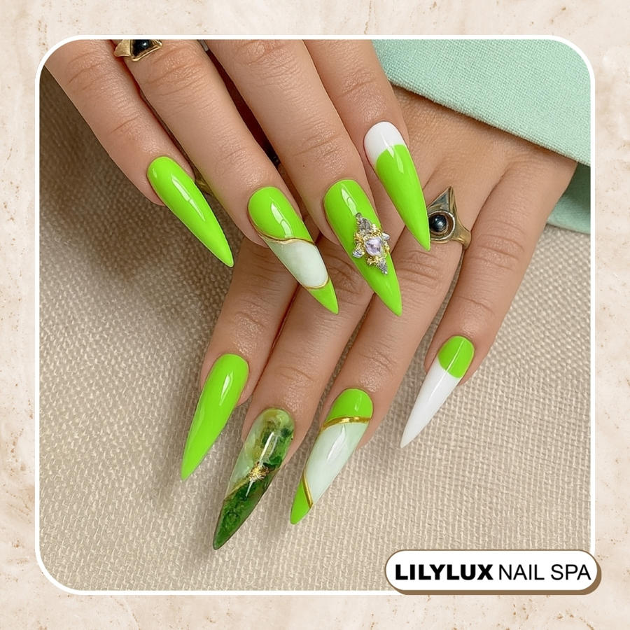 Nail art design at Organic Nails Orleans