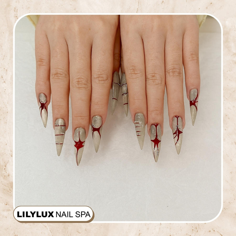Nail art design at Organic Nails Orleans